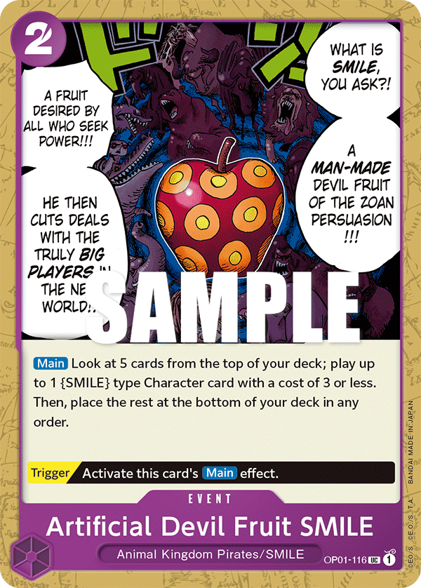 Artificial Devil Fruit SMILE, OP01-116