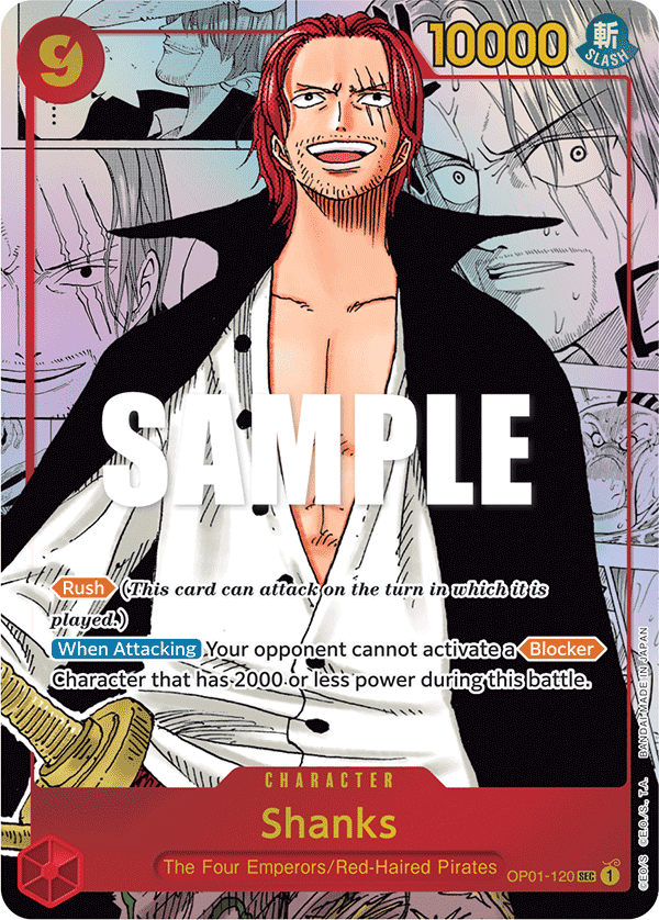 Shanks, -ROMANCE DAWN- [OP01] OP01-120