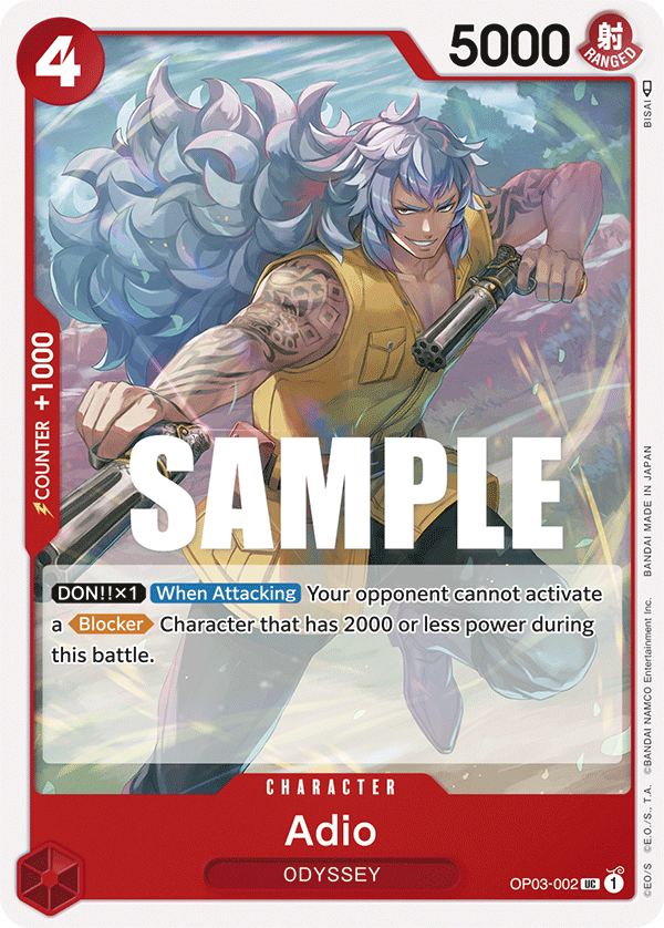 Adio, OP03-002
