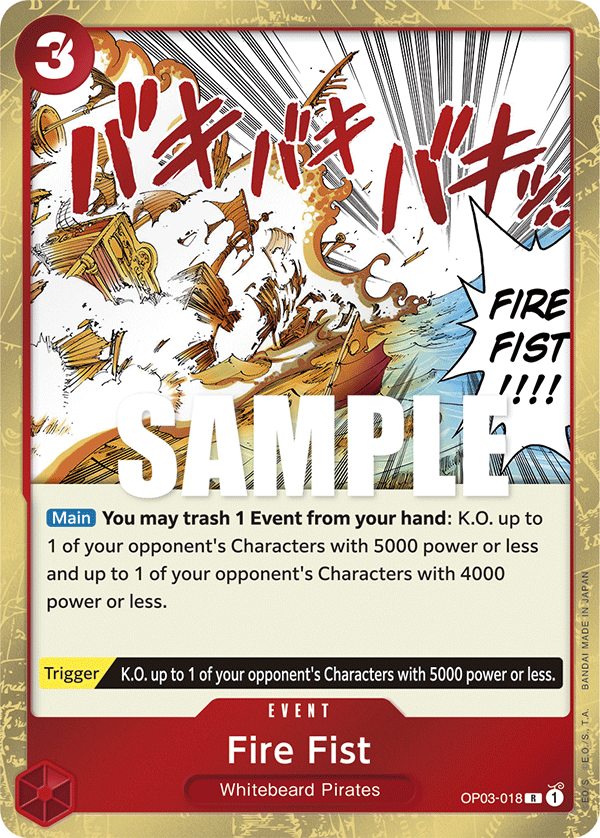 Fire Fist, OP03-018