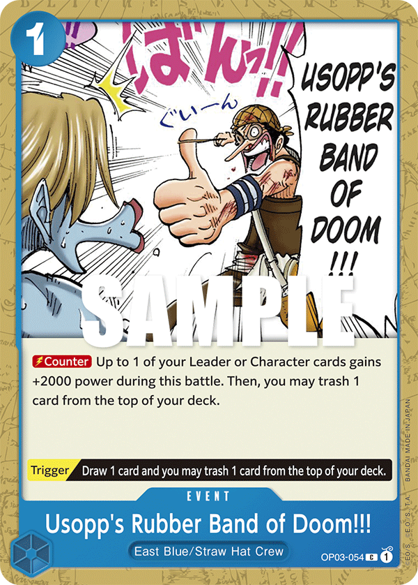 Usopp's Rubber Band of Doom!!!, OP03-054