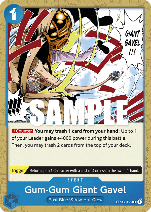 Gum-Gum Giant Gavel, OP03-055