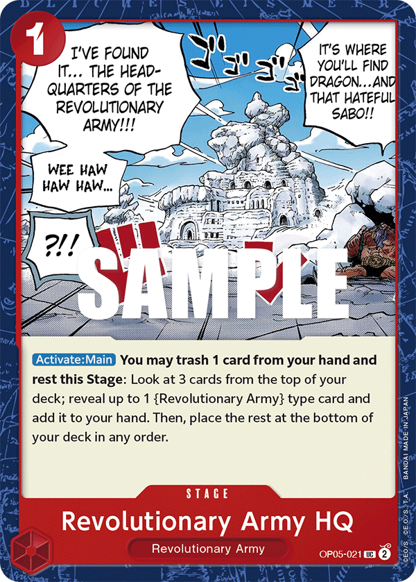 Revolutionary Army HQ, OP05-021