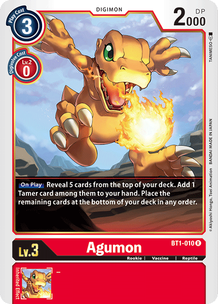 Agumon, BT1-010