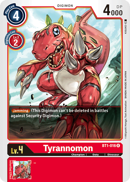 Tyrannomon, BT1-016