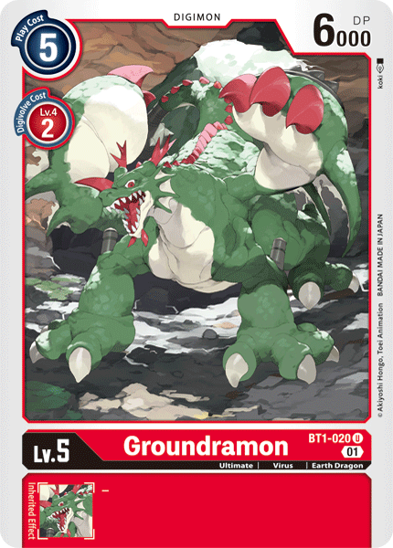 Groundramon, BT1-020-p1