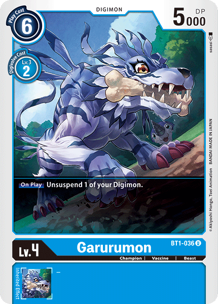 Garurumon, BT1-036