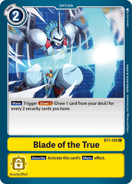 Blade of the True, BT1-102