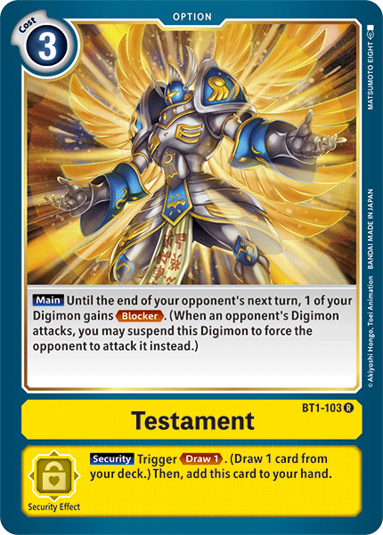 Testament, BT1-103