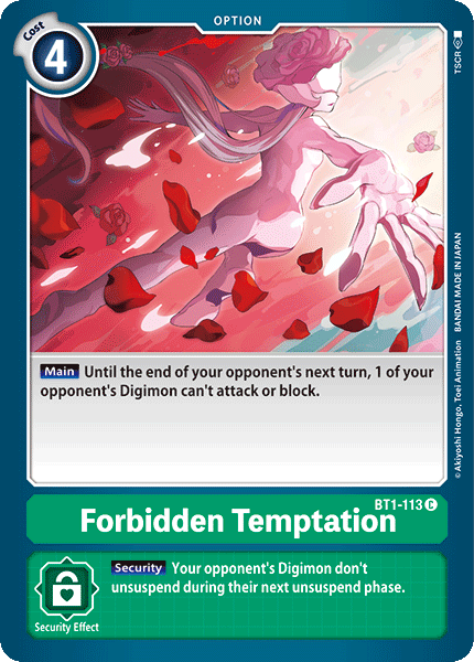 Forbidden Temptation, BT1-113