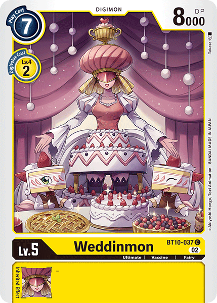 Weddinmon, BT10-037