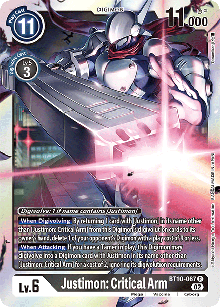 Justimon: Critical Arm, BT10-067