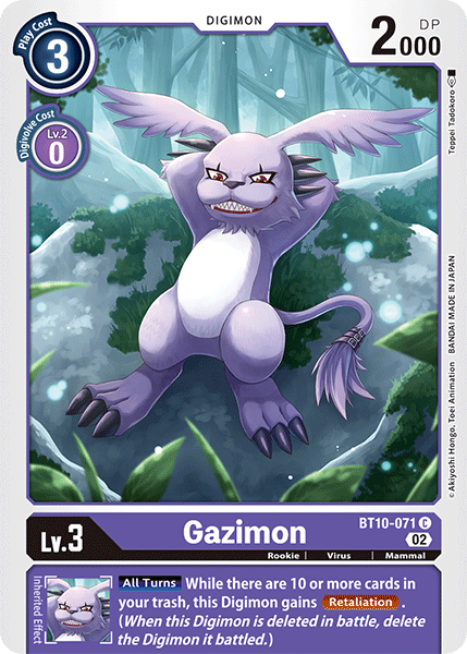 Gazimon, BT10-071