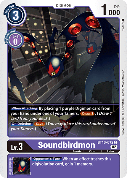 Soundbirdmon, BT10-072