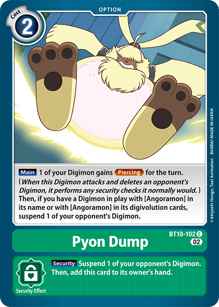 Pyon Dump, BT10-102