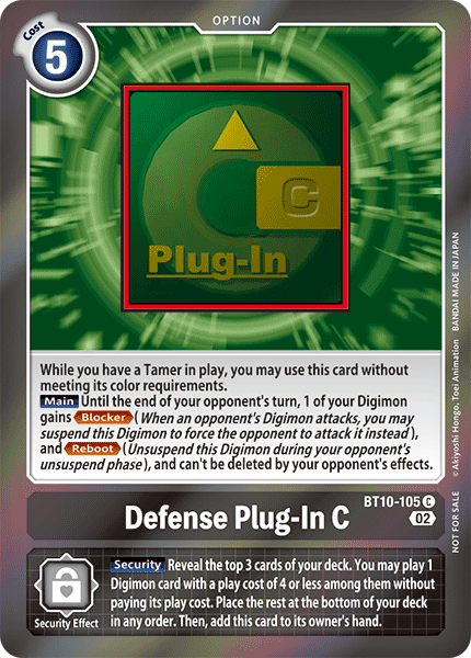 Defense Plug-In C, BT10-105-p1
