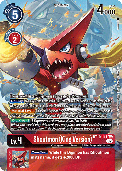 Shoutmon (King Version), BT10-111-p1