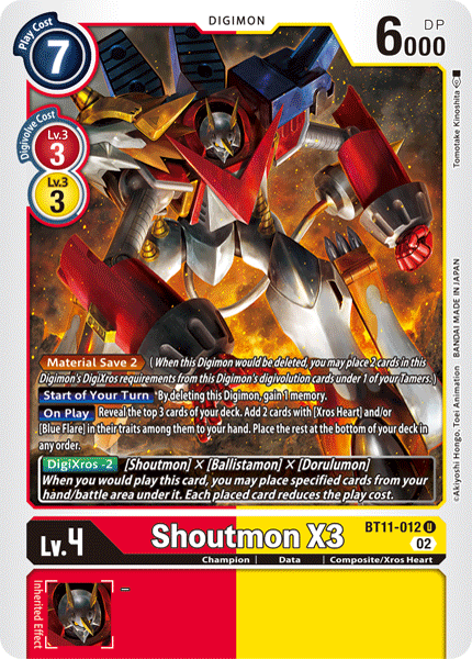 Shoutmon X3, BT11-012