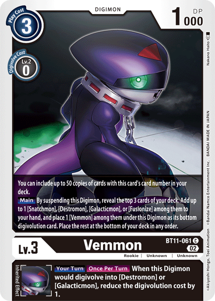Vemmon, BT11-061
