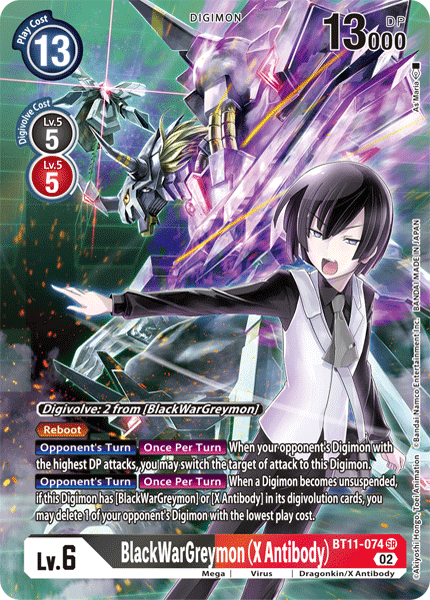 BlackWarGreymon (X Antibody), BT11-074-p1