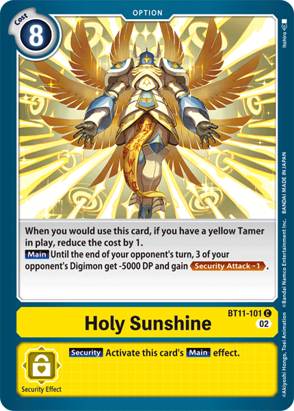 Holy Sunshine, BT11-101