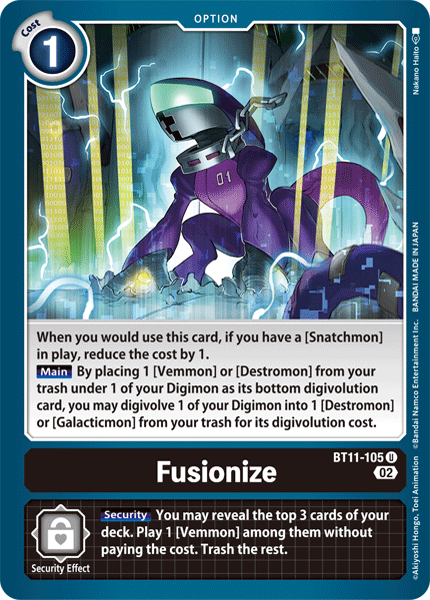 Fusionize, BT11-105