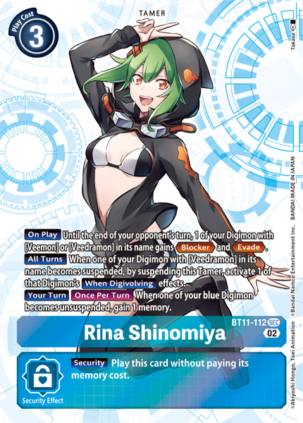 Rina Shinomiya, BT11-112