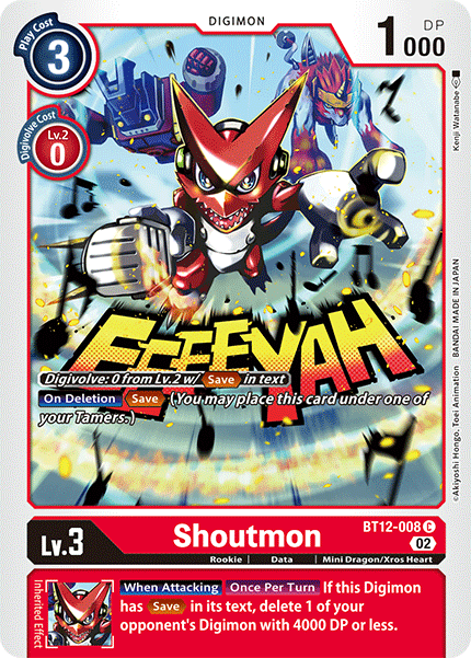 Shoutmon, BT12-008