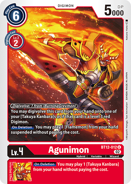 Agunimon, BT12-012