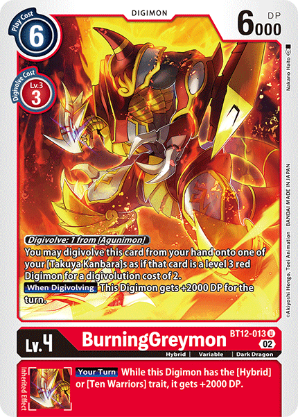 BurningGreymon , BT12-013