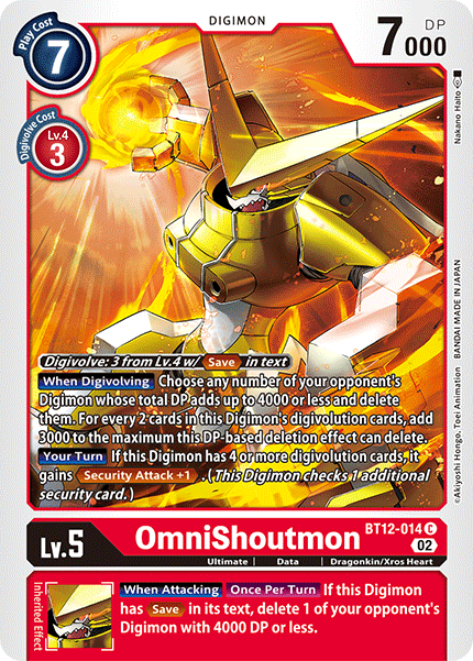 OmniShoutmon, BT12-014