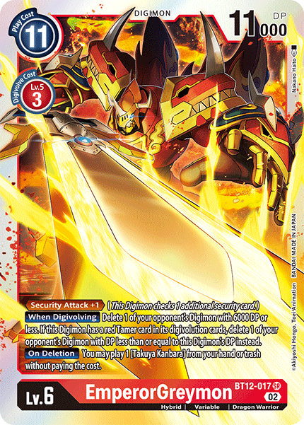 EmperorGreymon, BT12-017