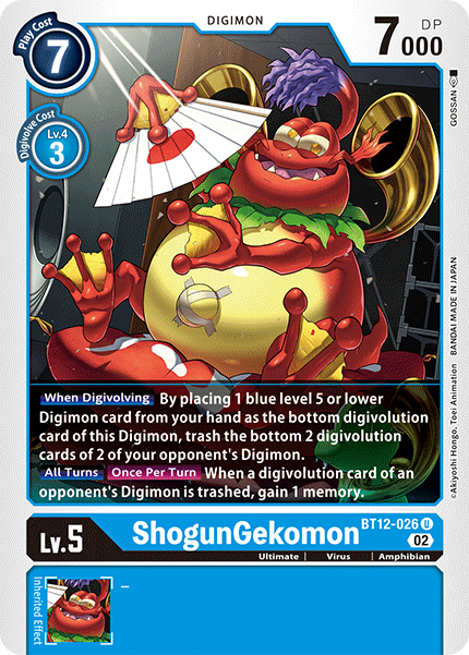ShogunGekomon, BT12-026