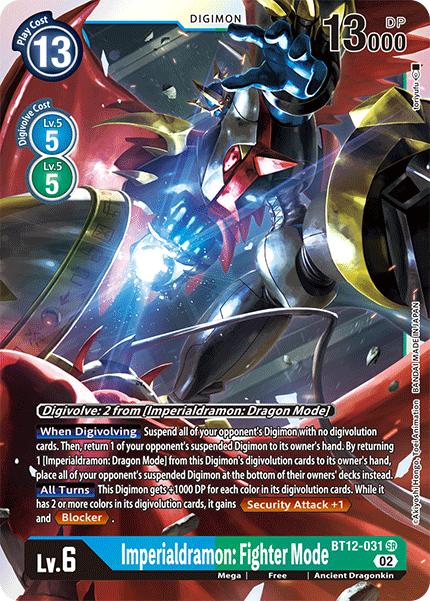 Imperialdramon: Fighter Mode, BT12-031
