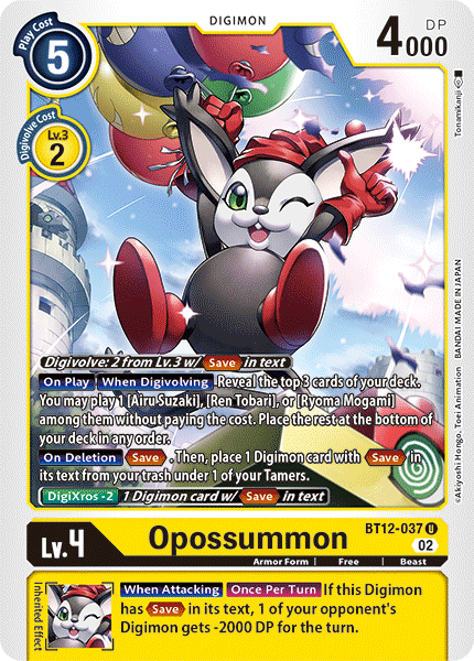 Opossummon, BT12-037