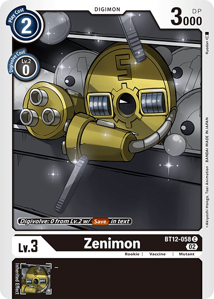 Zenimon, BT12-058