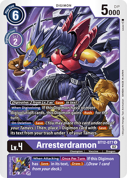 Arresterdramon, BT12-077