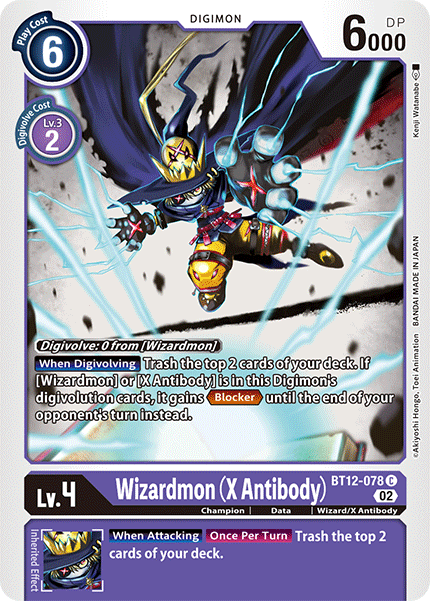 Wizardmon (X Antibody), BT12-078