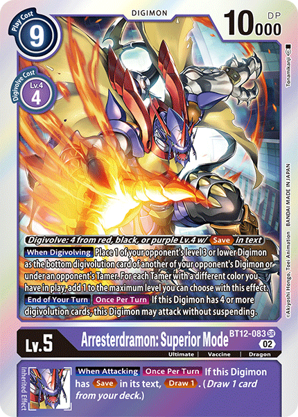 Arresterdramon: Superior Mode, BT12-083
