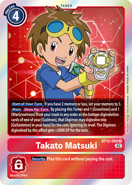 Takato Matsuki, BT12-089