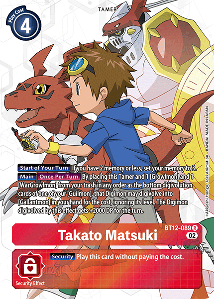 Takato Matsuki, BT12-089-p1