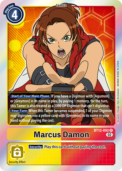 Marcus Damon, BT12-092