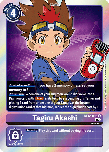 Tagiru Akashi, BT12-096