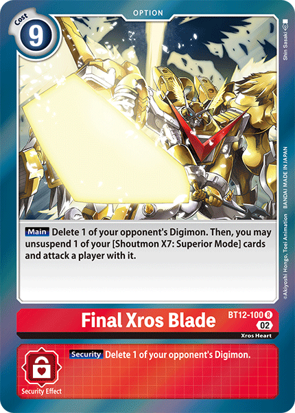Final Xros Blade, BT12-100