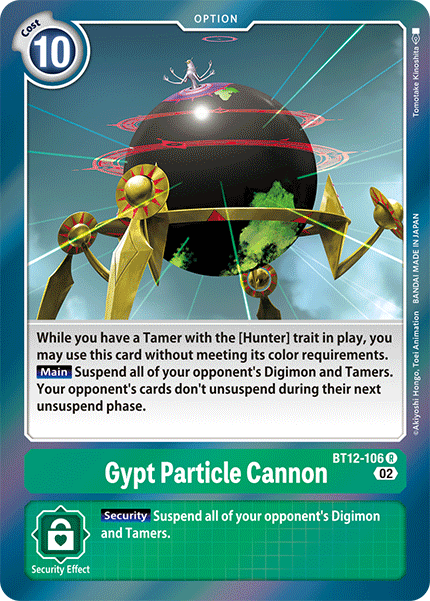 Gypt Particle Cannon, BT12-106