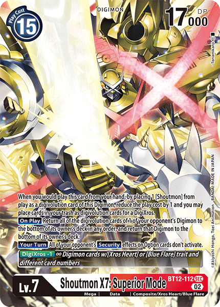 Shoutmon X7: Superior Mode, BT12-112
