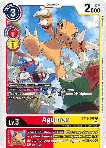 Agumon, BT13-008
