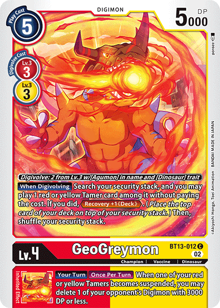 GeoGreymon, BT13-012