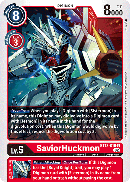 SaviorHuckmon, BT13-016