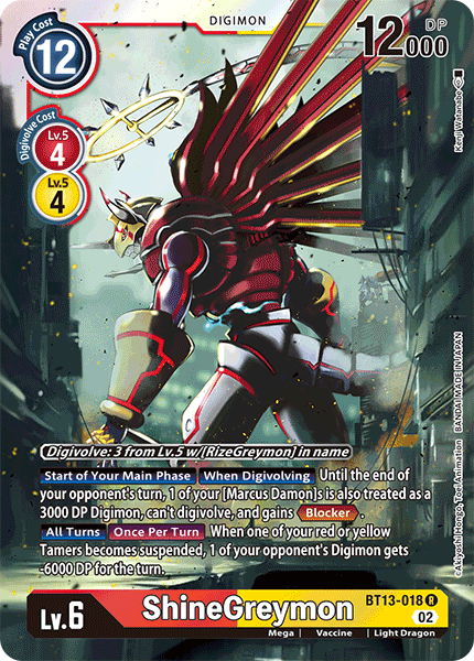 ShineGreymon, BT13-018
